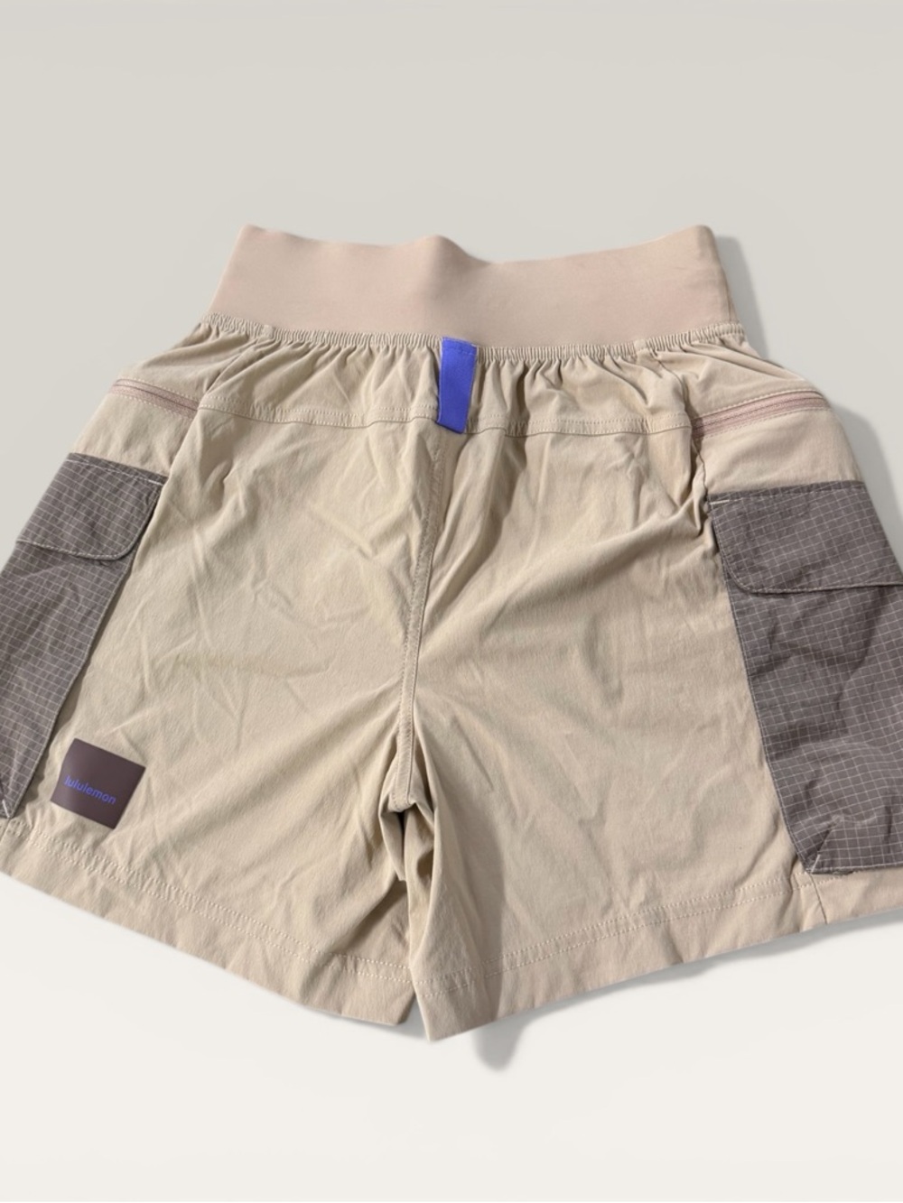 Lululemon Tan Hiking Shorts with Purple Strands. - Picture 2 of 3